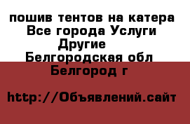    пошив тентов на катера - Все города Услуги » Другие   . Белгородская обл.,Белгород г.